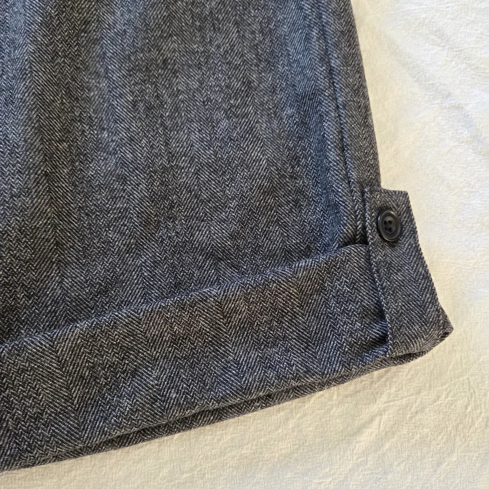 Petite Studio Silas Herringbone Wool Trousers, Charcoal, Medium - Picture 15 of 16